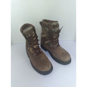 Rocky Gore-Tex Hunting Boots Waterproof Camo Leather‎ Brown Size 7M
